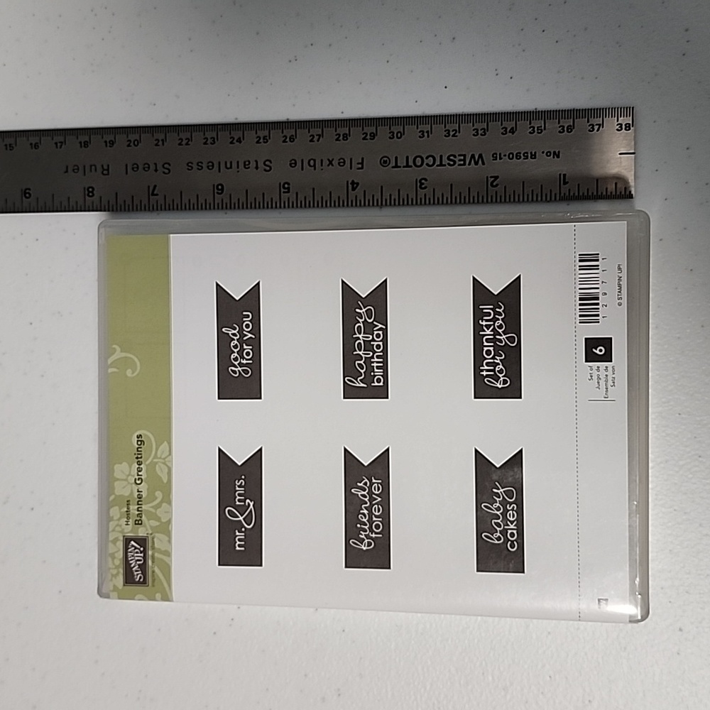 Retired Stampin Up! Wood Mounted Set! Brand New, Never Used!